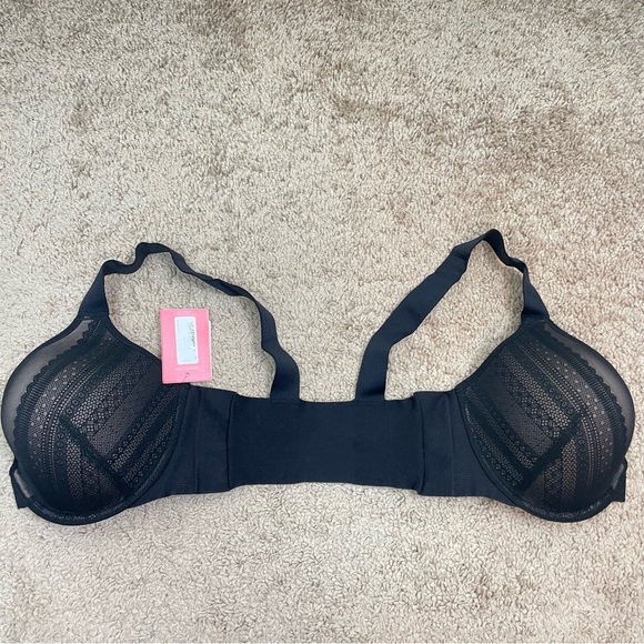 Spanx Bra-llelujah Illusion-Lace Full Coverage Front Clasp Closure Bra New Black - Picture 12 of 16